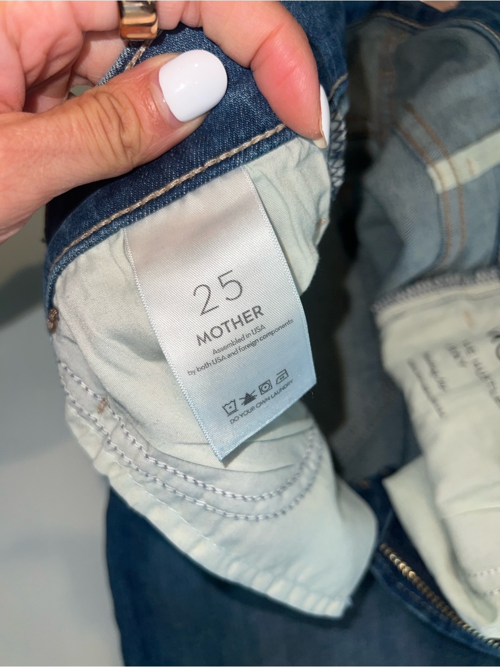 MOTHER Women's Dark Blue Flare Jeans - Picture 7 of 11